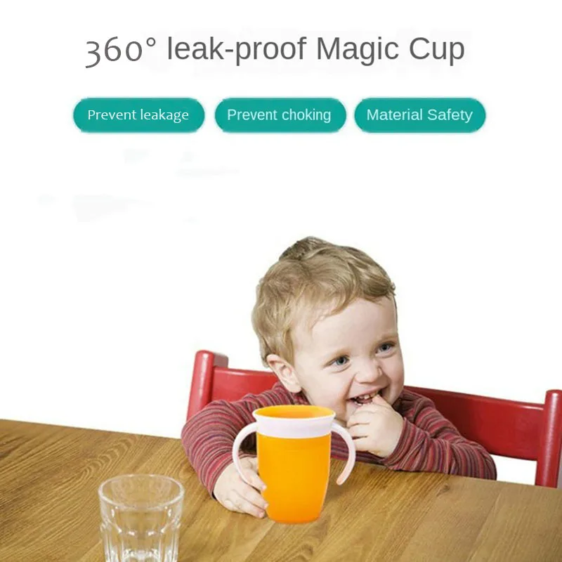 Magic Baby Cups Can Be Turned Baby Learning Drinking Cup Leakproof Child Water Cup Bottle 240ml Copos Learning Cup Baby Cup 3