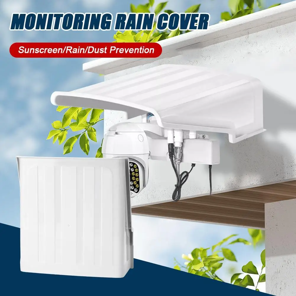 

Sun Rain Shade Rainproof Shelter Camera Protective Cover Courtyard Camera Wall Cap Garden Waterproof Cover Security H4M1