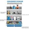 Wall Mounted Tool Tray, Storage Trailer Tool Cabinets, Small Wall Mounted Steel Cabinets Adjustable Shelves For Garages 2