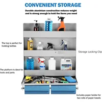 Wall Mounted Tool Tray, Storage Trailer Tool Cabinets, Small Wall Mounted Steel Cabinets Adjustable Shelves For Garages 2