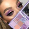 9 Colors Eyeshadow Tray Longlasting High-Shimmer Pearly Eye Makeup Matte Glitter Mystery Purple High Pigment Eyeshadow Palette 1