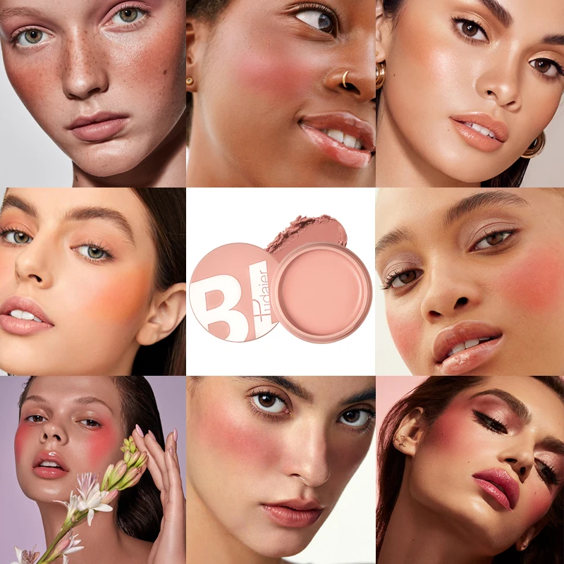 Velvet Mousse Blush-Water-Resistant, Brightening, Long-Lasting, Oil-Resistant, Multi-Use for Lips, Cheeks, Eyes blush cream cream blusher facial blusher