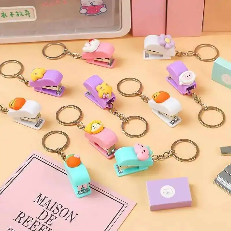 Push Stapler 1 Piece Cartoon Animals Stapler Office Supplies School Accessories Stationery