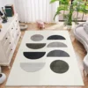Boho Modern Minimalist Geometric Half Circle Peach Bedroom Comfort Area Rug Living Room Decorative Rug Bedroom Rug Area Rugs 5
