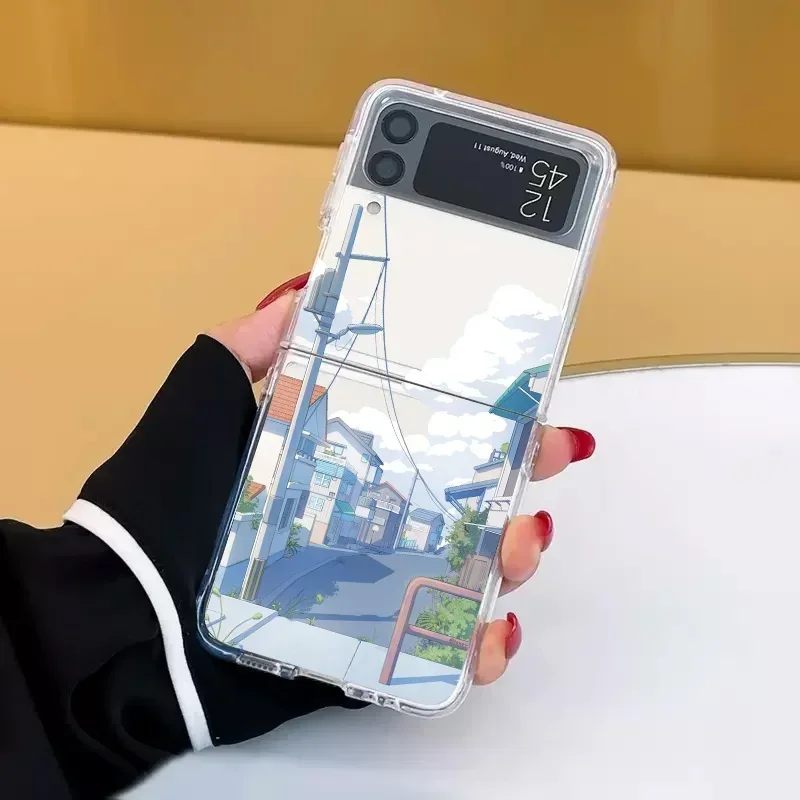 Anime Scenery Transparent Clear Landscape Phone Case