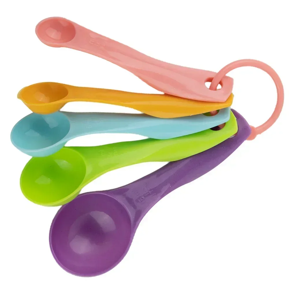 5Pcs Measuring Spoons Baking Tools With Graduated Spice Spoons 1ml 2.5ml 5ml 7.5ml 15ml Teaspoons/tablespoons Kitchenware