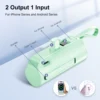Mini Power Bank Portable 4500mAh Power Phone Charger Capsule Dual USB-C Ports For IPhone16/ 15/15 plus/15 pro/15 pro Max/Android 4