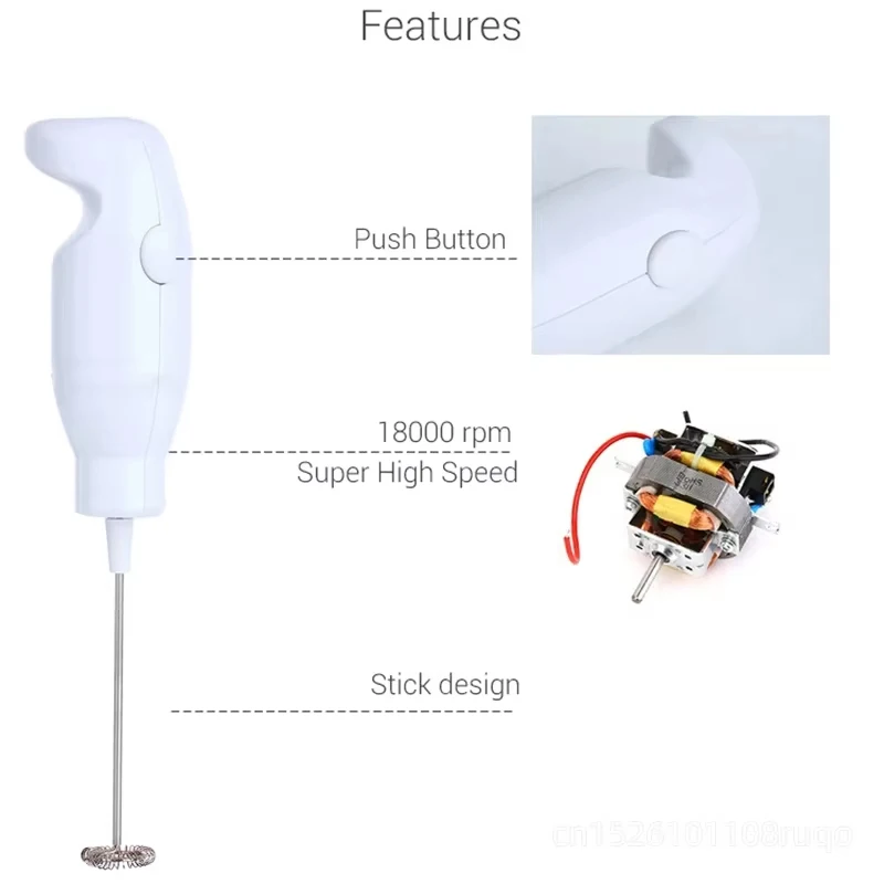 Multifunctional Electric Mini Milk Frother Portable Eggbeater Blender Food Mixing Stirrer Foamer Automatic For Coffee Milkshake
