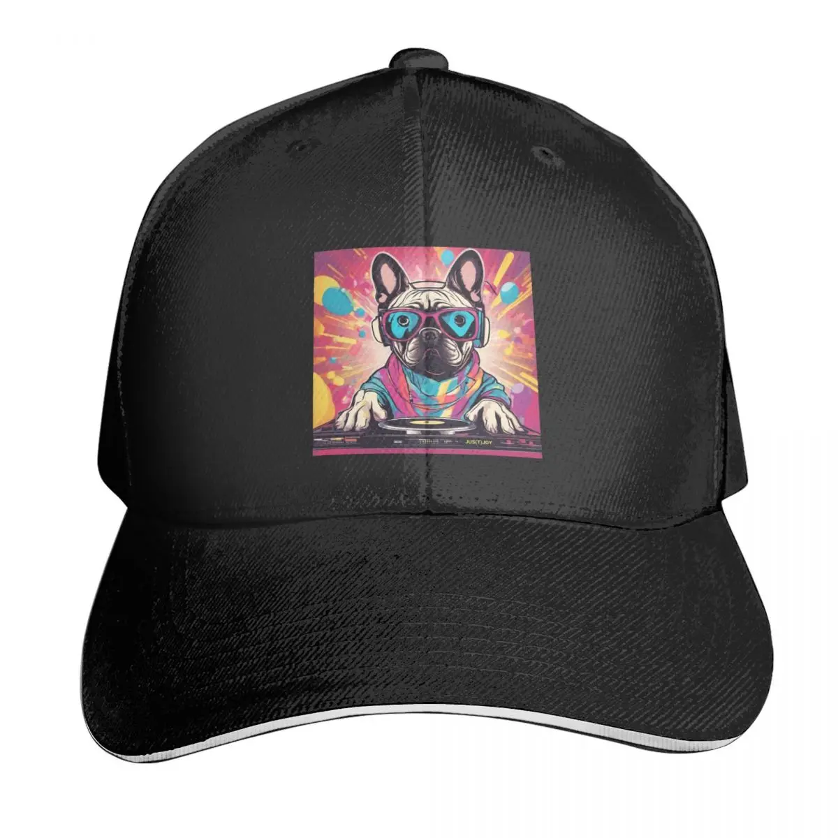 

Casquette DJ французского бульдога, Кепка из полиэстера, Современная практичная для спорта