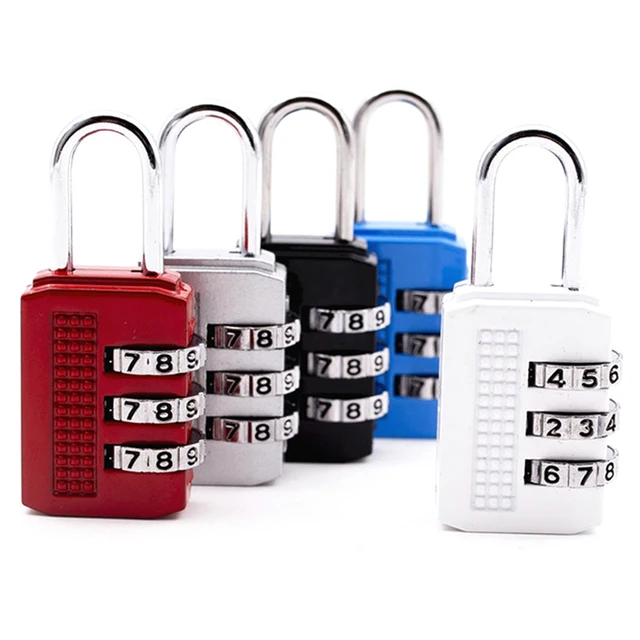 Nice 3 Digit Dial Combination Code Number Lock Padlock For Luggage Zipper Bag Backpack Handbag Suitcase Drawer Durable Locks 1