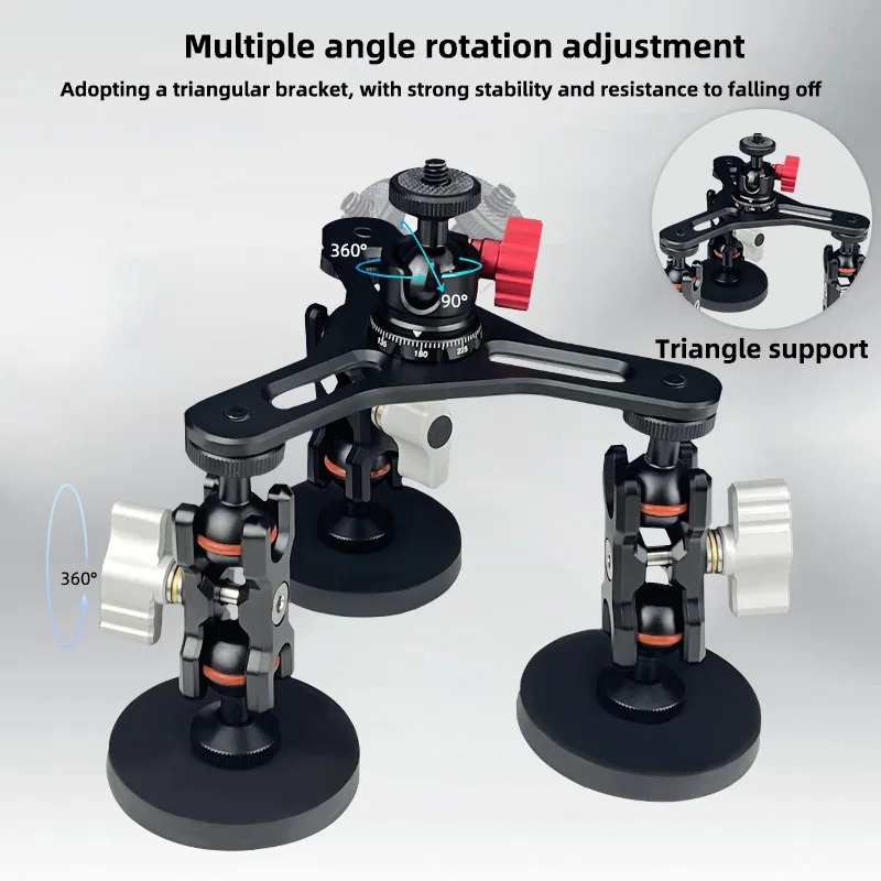 High Quality Factory Price Magnetic Car Mount Bracket for Action GoPro Cameras