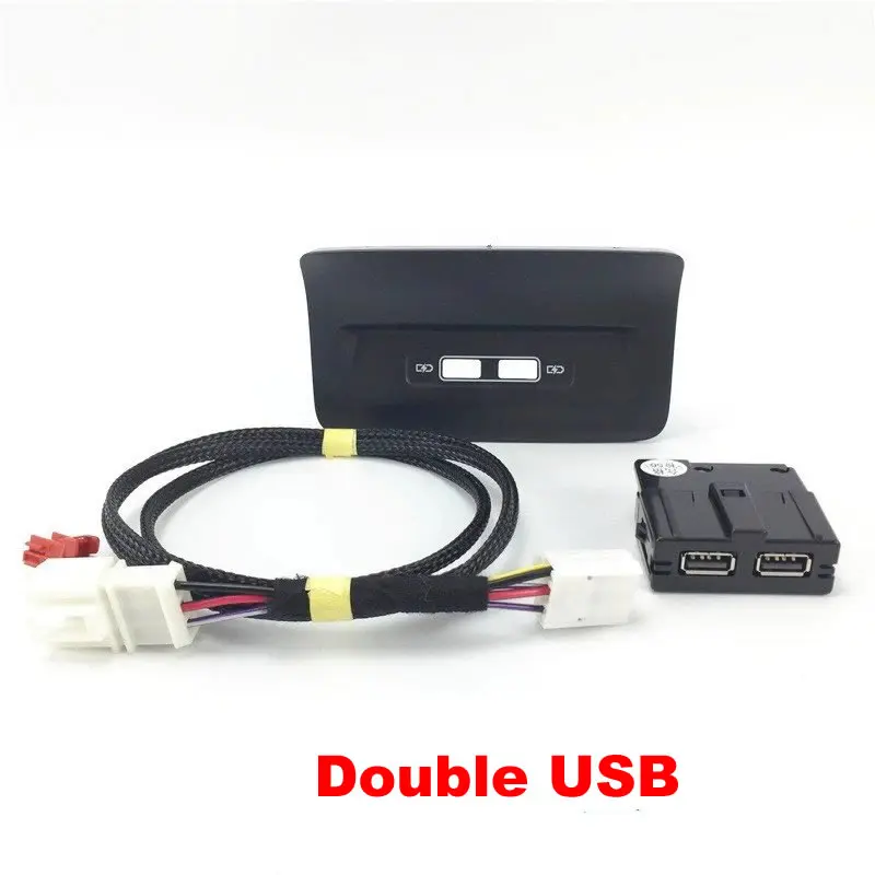Presa porta caricatore USB nera per sedile posteriore 5QD