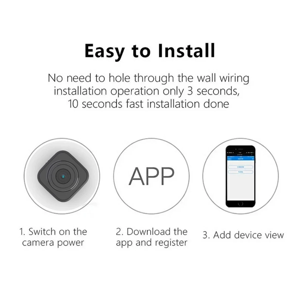 Mini Micro Wifi Camera Hd 1080P Wireless Camcorder Home Security Motion Detection Nanny P2P Camera Dvr Batteria Ricaricabile Cam