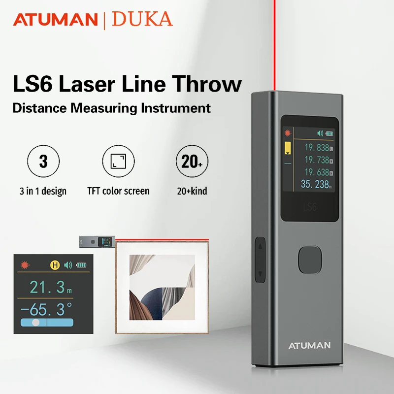 DUKA ATuMan Mini Laser Rangefinder for Measuring Distance and Angle-laser rangefinder,distance meter