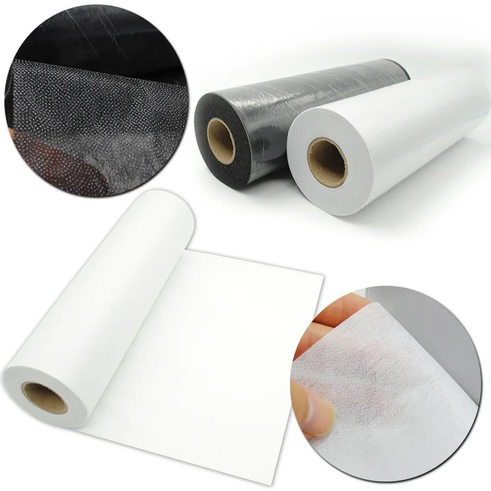 Lightweight Non-Woven Adhesive Interlining Roll Double Point Bonding Single-Sided with Glue Garment Shaping Interfacings