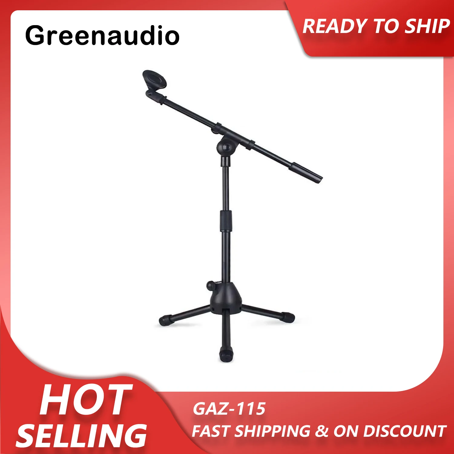 GAZ-115 Professional tripod adjustable floor microphone stand for Radio Broadcasting Studio