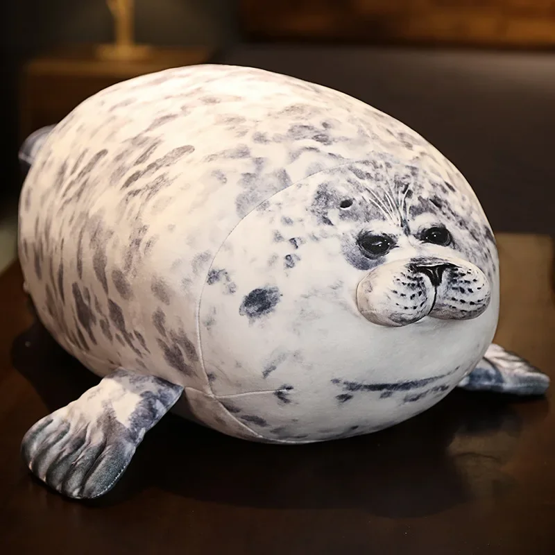 Peluche De Foca De Norwin Con Diseño De Leopardo Marinero