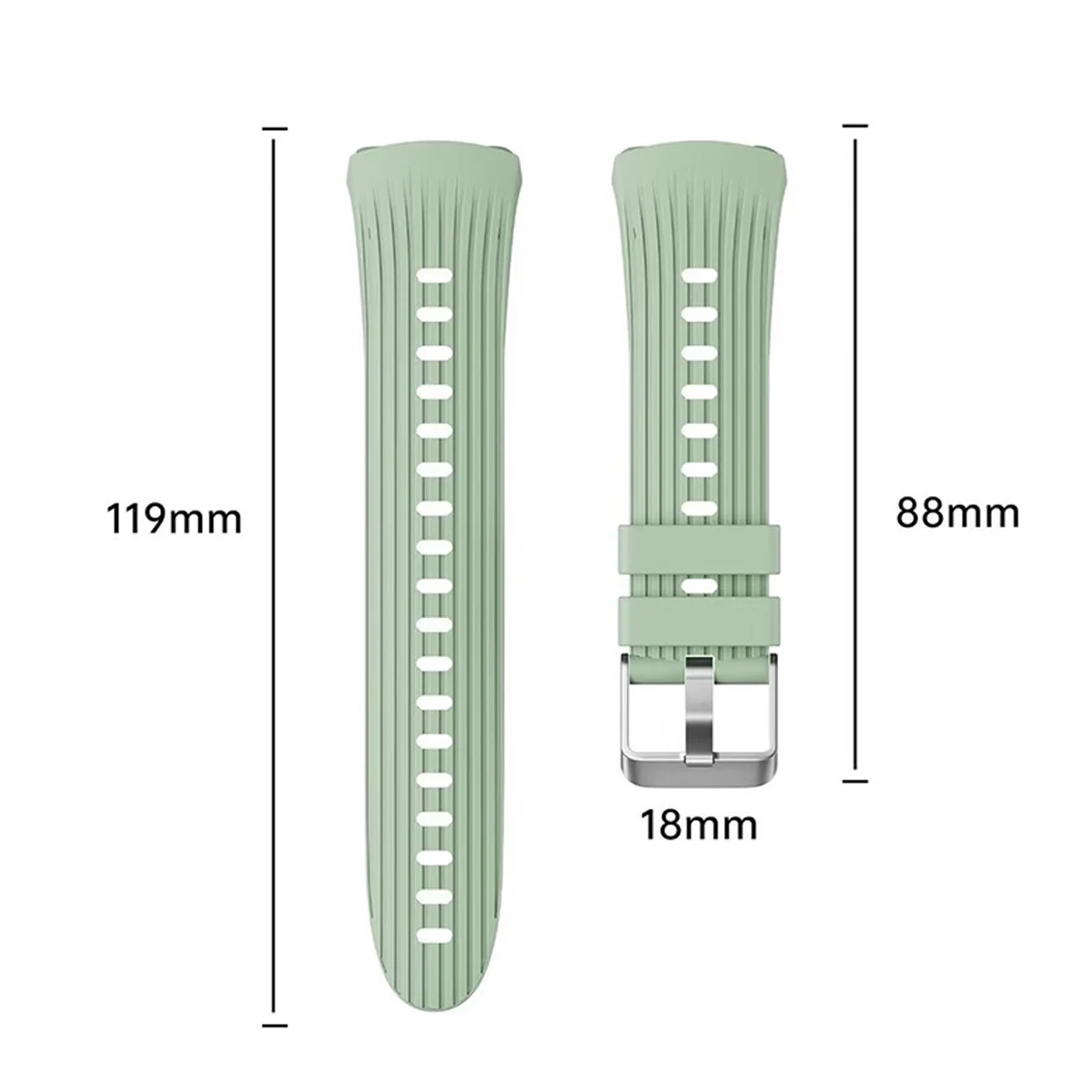 Silicone Strap Replacement Band for Smart Watches - Unisex Accessory