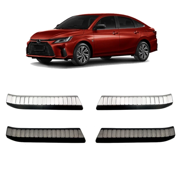 CDEFG Compatible with Toyota Yaris Cross 2021 2022 2023 Boot Sill Protector  Cover Car Bumper Protector Stainless Steel Boot Protection Accessories Pack  of 2 : : Automotive