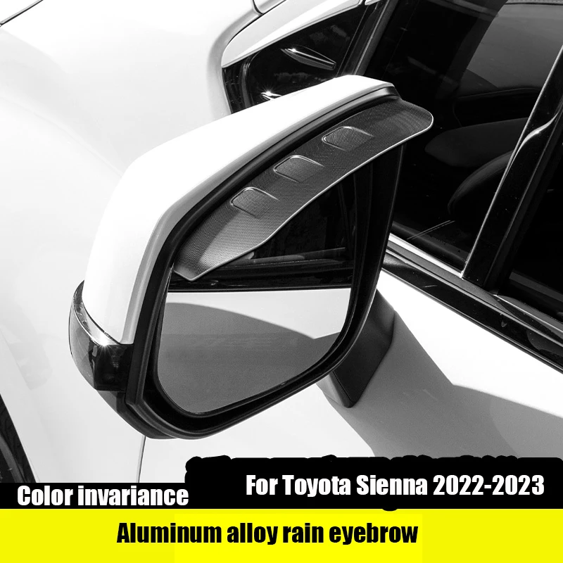 

For Toyota Sienna 2022-2023 Retrofitting accessories for rearview mirror rain eyebrow interior car stickers