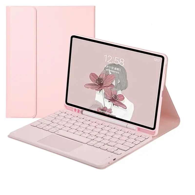 iPad 11 Keyboard Case with Touchpad and Pencil Slot - Protective Stand Cover