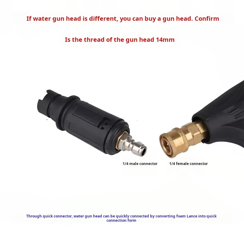 Angle Adjustable High Pressure Washer Nozzle Sprayer 1 pcs 1/4" Quick Plug Connect 3000 PSI