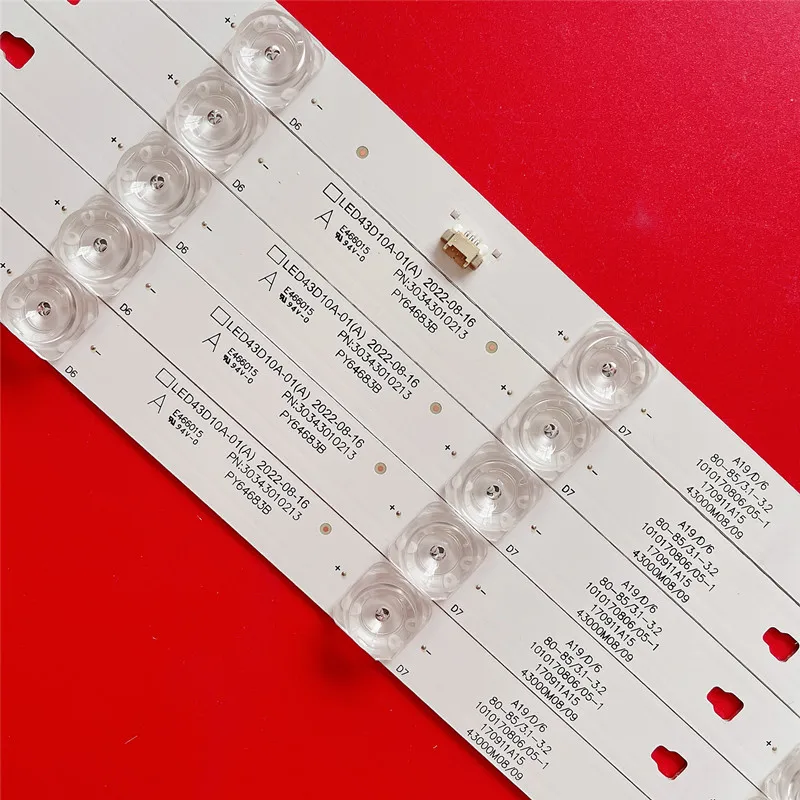 ŰƮ 5pcs LED Ʈ Ʈ JVC LT-43M650 LT-43M450 LE43U6500U FD4351A-LU LED43D10A LED43D10B-ZC14FG-01 LED43D10-03(A) 04