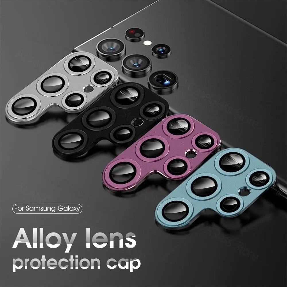 Samsung Galaxy S22 Ultra -kameran linssinsuoja, karkaistu lasi, Samsung S22 Plus -metallikameran linssikalvo_voghion.com