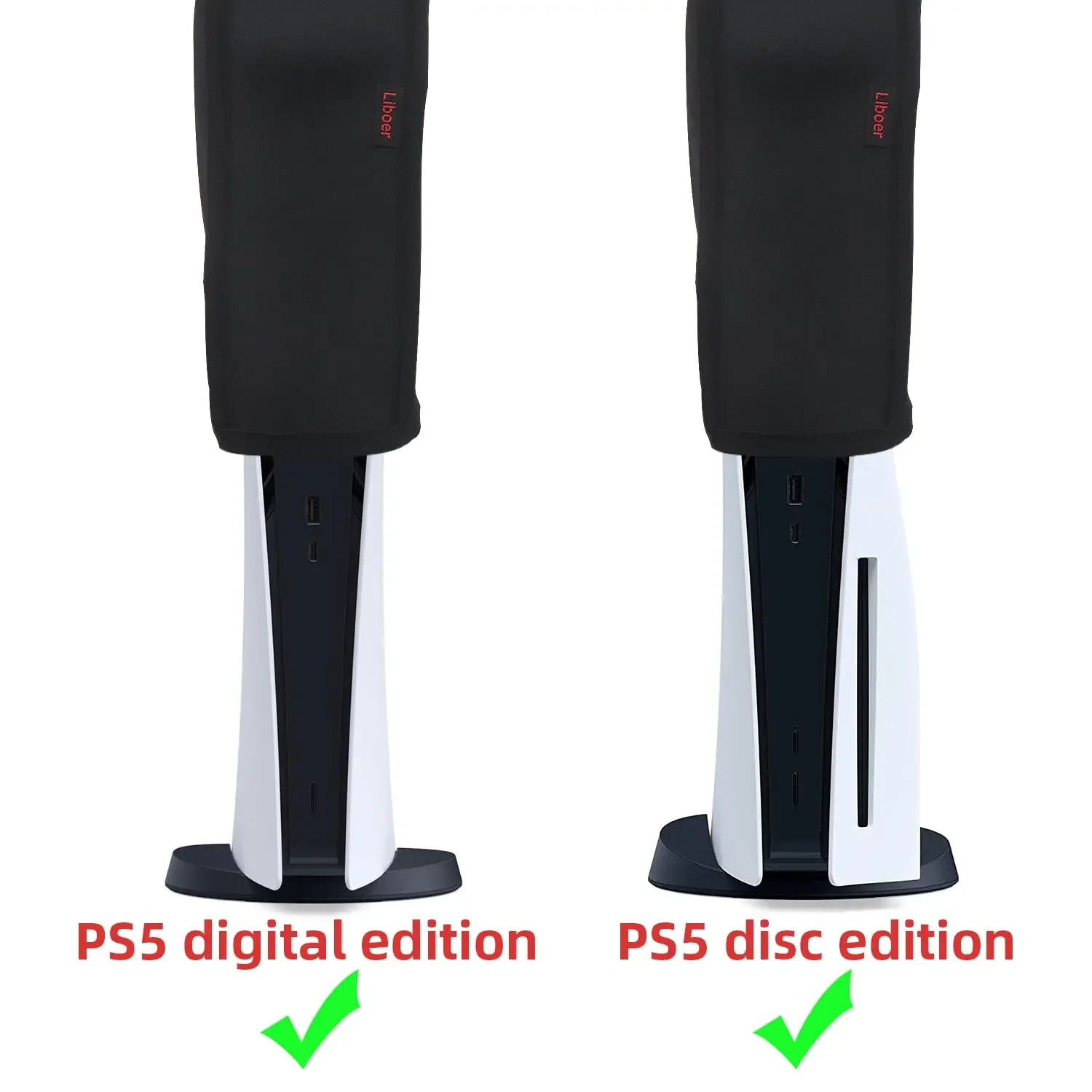 Playstation 5 게임 콘솔 용 먼지 커버 PS5 디지털 및 디스크 에디션 액세서리 용 세척 가능 보호 케이스 스크래치 방지 쉘