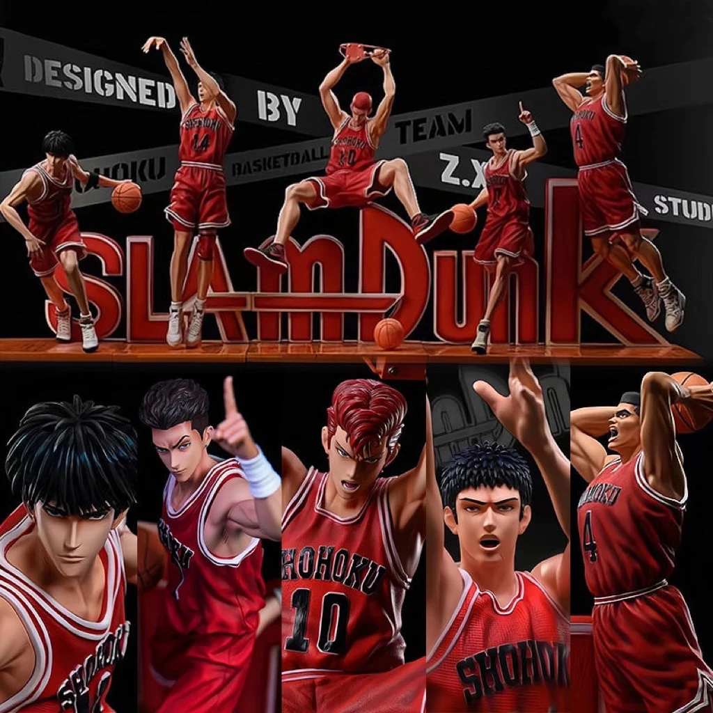 

Anime GK Kaede Rukawa Sakuragi Hanamichi Hisashi Mitsui Ryota Miyagi Takenori Akagi Action Figures PVC Model Toy