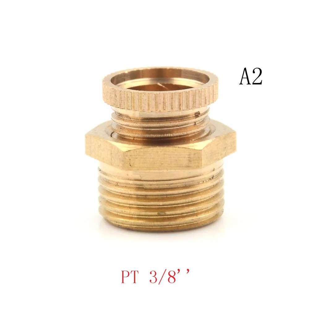 1/2 Inch 3/8 Inch 1/4 Air Compressor Thread Water Drain Valve Brass Tone 1 Pcs