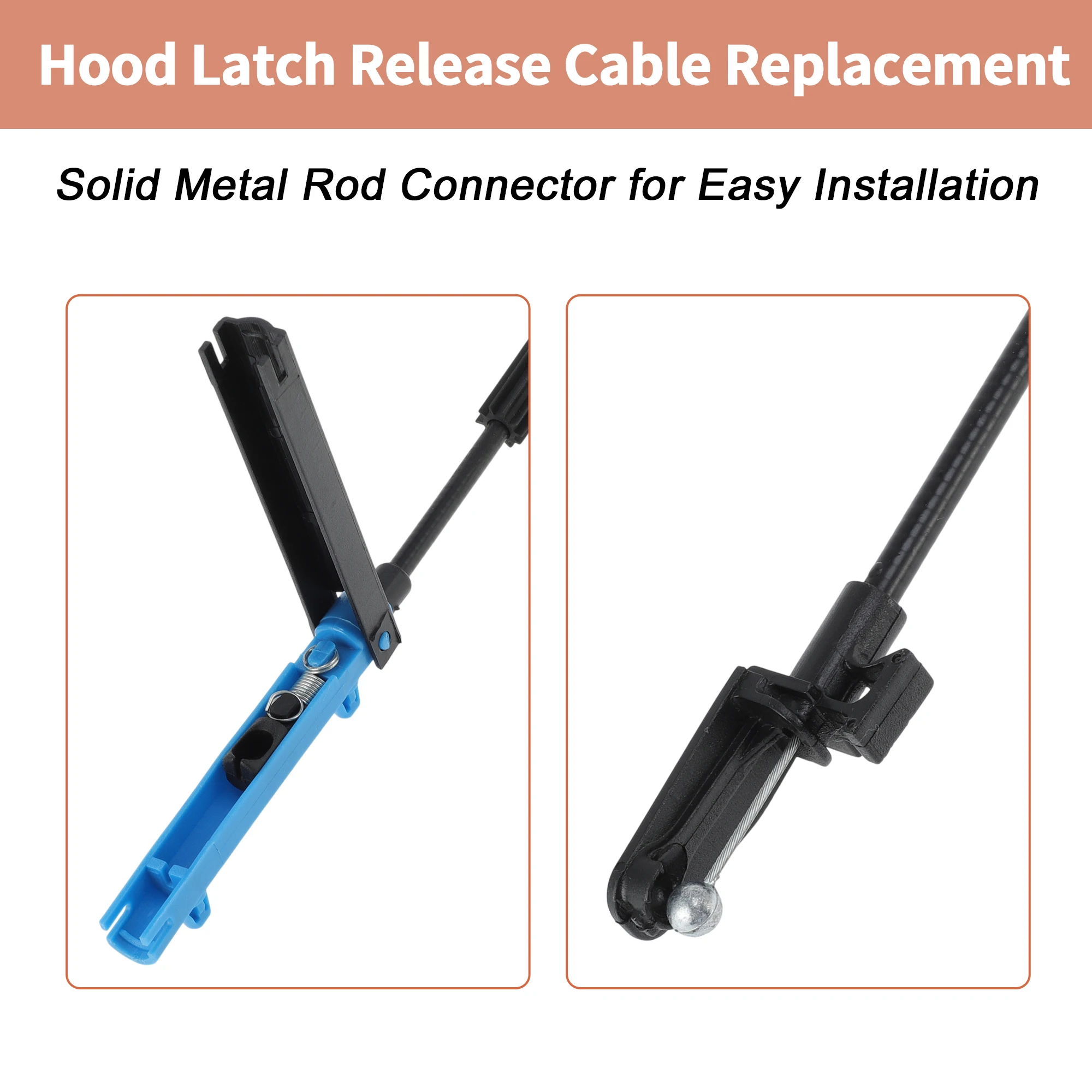 폭스바겐 골프 Sportwagen GTI 15-18 프론트 후드 릴리스 케이블 5G1823531C용 UXCELL