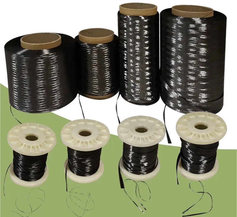 10m 3k/6k/12k/24k Carbon Fiber Cable Sleeve Braid 2mm30mm Hollow Conductive Tape Wire Shielding
