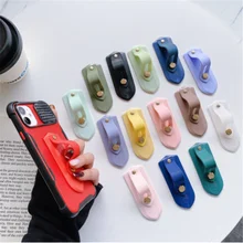 Candy Color WristBand Hand Band Finger Grip Mobile Phone Holder Stand Push Pull Phone Socket Holder For Iphone All Phone tanie i dobre opinie ZUIDID Brak funkcji CN (pochodzenie) Uniwersalny ALL phone and tablet PC