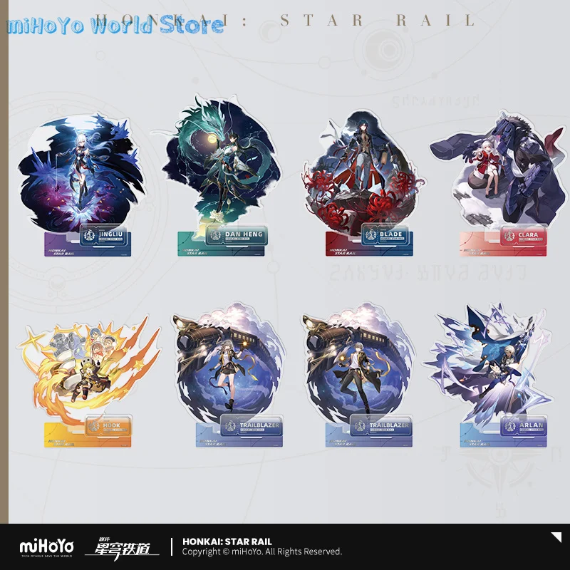 

MiHoYo официальный оригинальный Honkai Star Rail Jingliu акриловая стоячая оригинальная серия Dan Heng акриловое лезвие подарок на день рождения Настольный