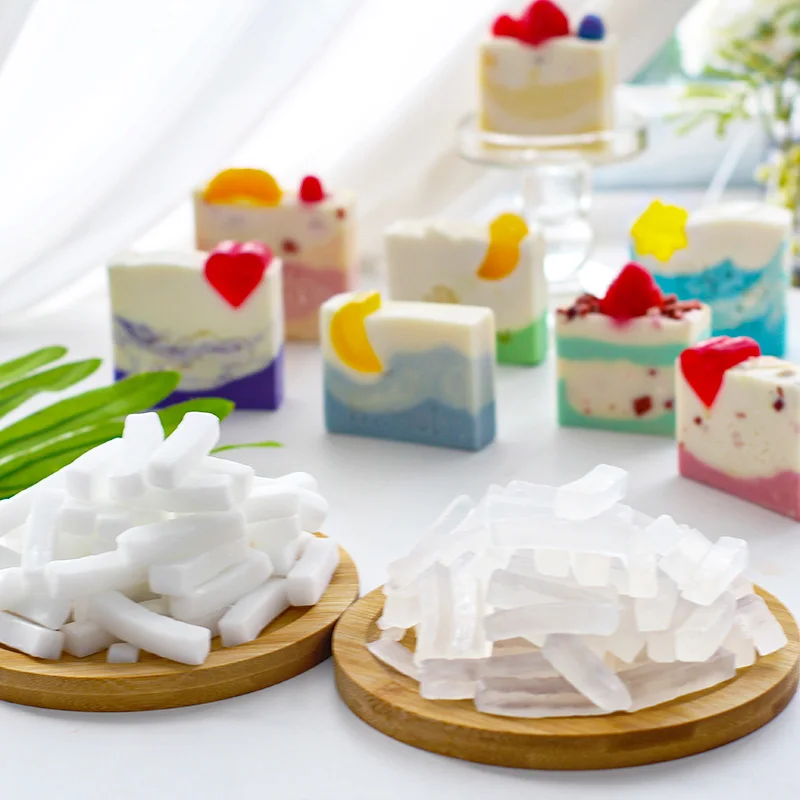 250g Soap Base for Soap Making Handmade Diy Coconut Oil Plant Material Cleanse The Face Transparent White Base