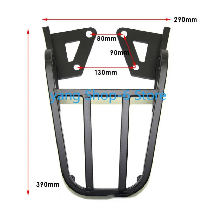 

High Quality Motorcycle Black Luggage Carrier Rack Support Holder Saddlebag Cargo Shelf Bracket Kit Fit For Honda MSX125 Msx 125