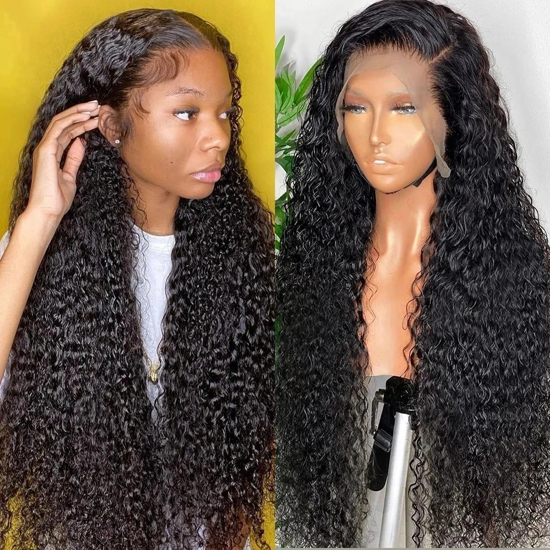 

30 Inch Hd 13x6 Water Wave Lace Frontal Human Hair Wigs Deep Wave Lace Front Wig Curly Human Hair Wigs For Black Women on Sale