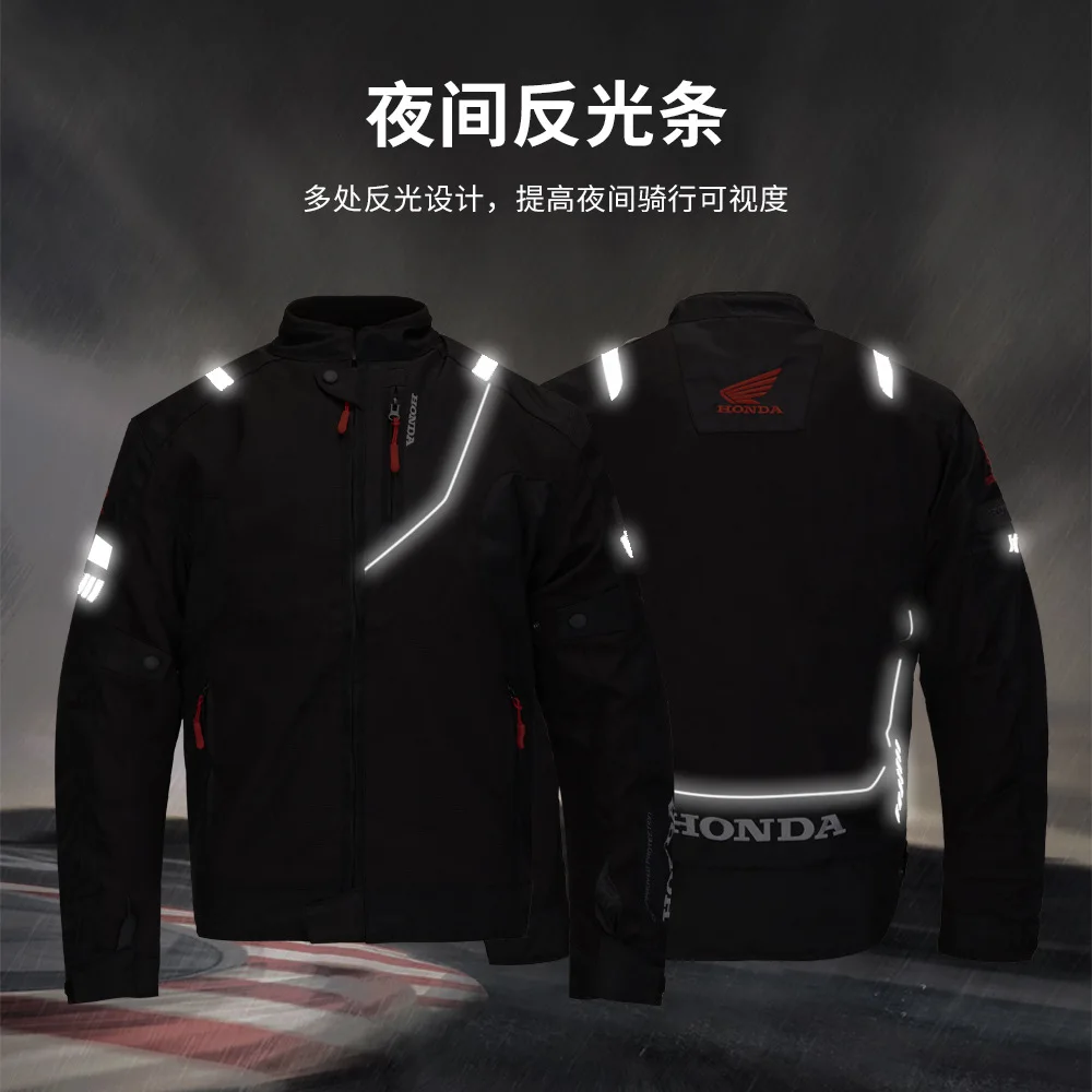 Winter motorcycle riding jacket windproof, warm and cold proof, off-road motorcycle rider suit, anti fall and wear-resistant