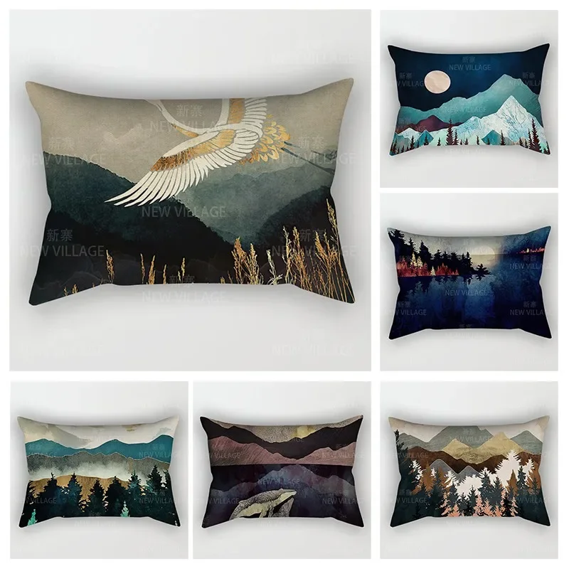 

Скандинавский осенний домашний декор, 30*50, декоративная подушка, искусственный диван, Обложка 30x50 см, 40x60 40*60, бохо, винтажная мандала, Марокко