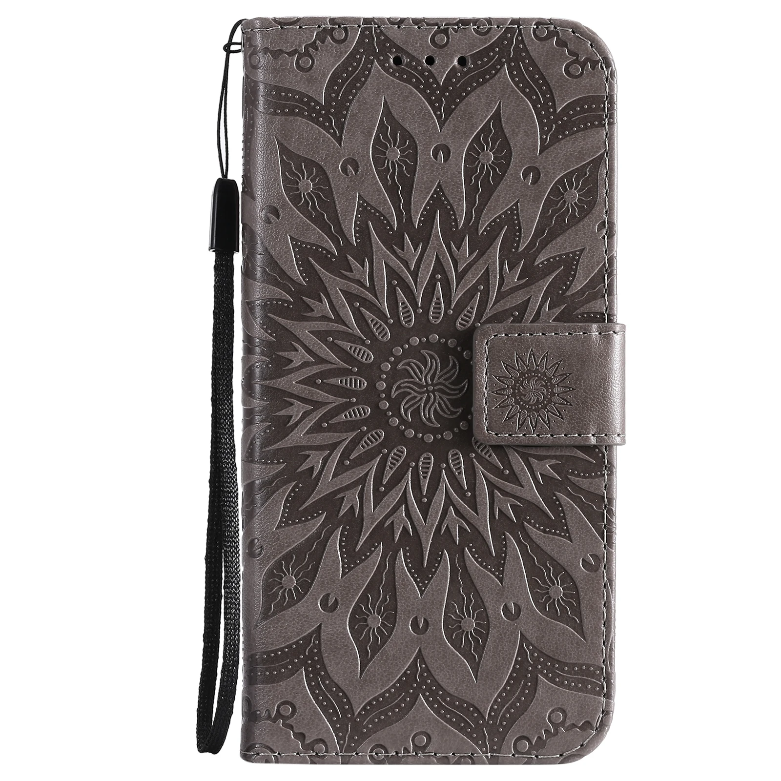 Funda con relieve de flores para Huawei P20 P30 P40 P50 P70 Lite Pro P Smart 2019 2020 2021 Y5P Y6P Y7P Y8P Y9A Funda de cuero con tapa para tarjetas