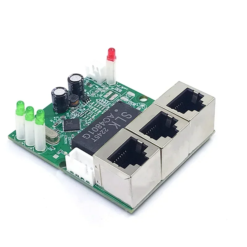 미니 PCBA 4/5 포트 네트워크 미니 이더넷 스위치 모듈, 10/100Mbps, 5V, 12V, 15V, 18V, 24V
