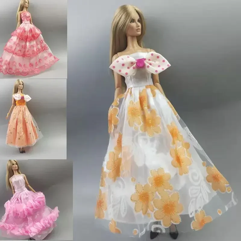 Cosplay Half Lace 1/6 BJD Dress for Barbie Doll Clothes for Barbie Outfit Wedding Gown 11.5