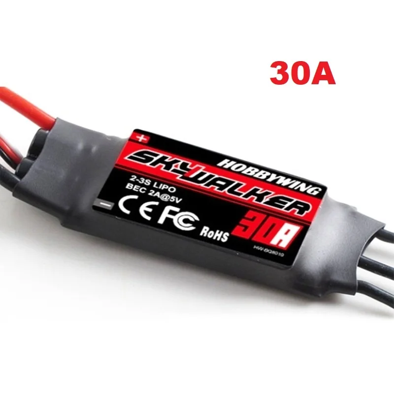 ESC Skywalker 20A 30A 40A V2 installé sur un drone FPV, prêt pour le vol