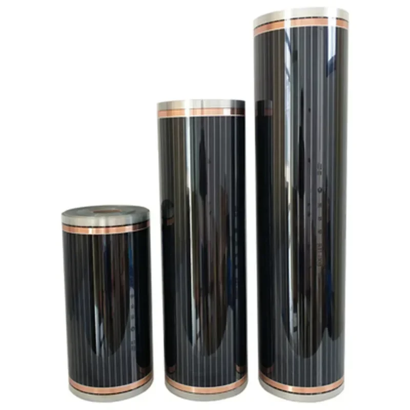 AC220V Warm Floor Mat with Clamps Insulation Pastes 220w/m2 All Size Infrared Underfloor Heating Film electric underfloor heating infrared heating film