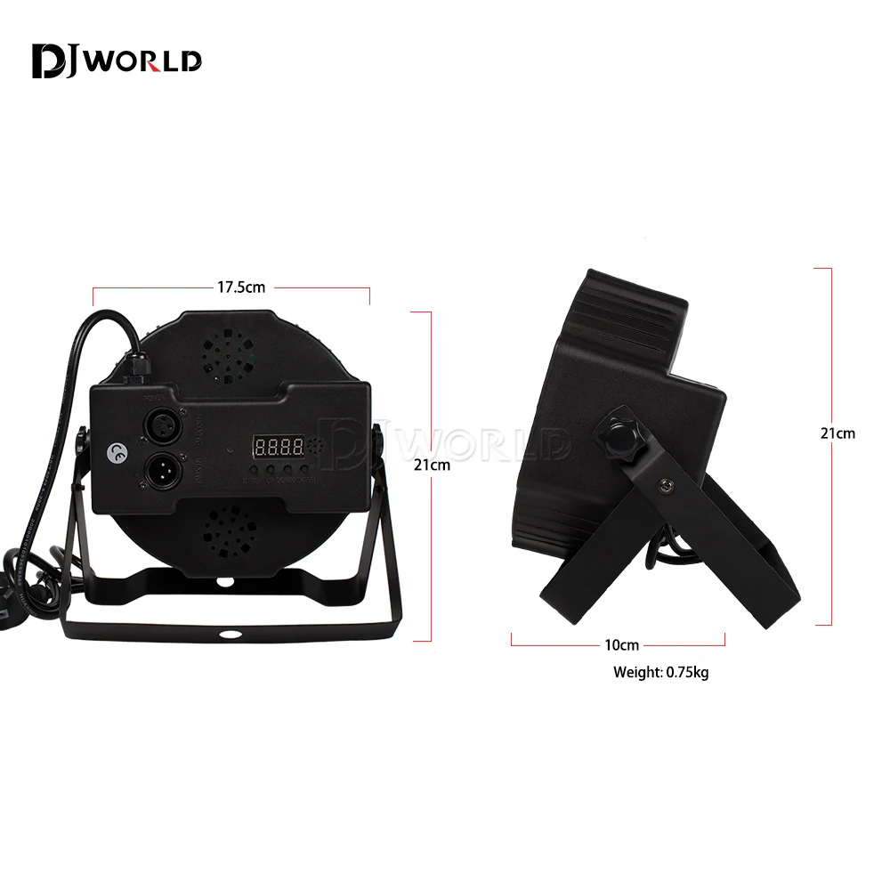 8/10/12PCS LED Par 7X12W 4IN1 RGBW Stage Flat Lighting Christmas Decoration DJ Equipment Disco Lamp Dmx Control