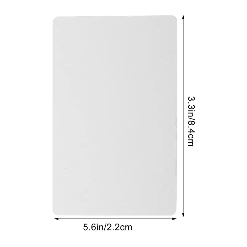 Aluminum Alloy Business Cards Transfer Sublimation Blank Metal Name Customer Engraved Card 100pcs business cards