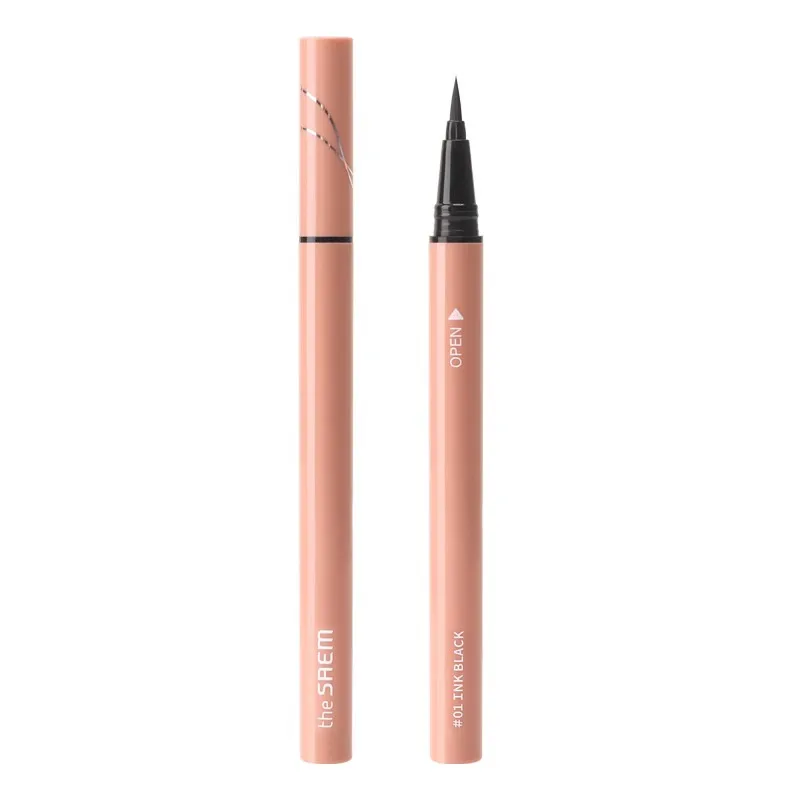 The Saem Eyeliner Pencil Liquid Eye Liner Waterproof Long Lasting Makeup Cosmetics Tools Easy to Wear Korean Cosmeitcs