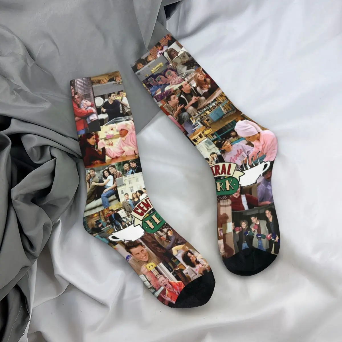 Fashion Male Men Socks Harajuku Friends TV Show Sock Central Perk High Quality Women\'s Stockings Spring Summer Autumn Winter