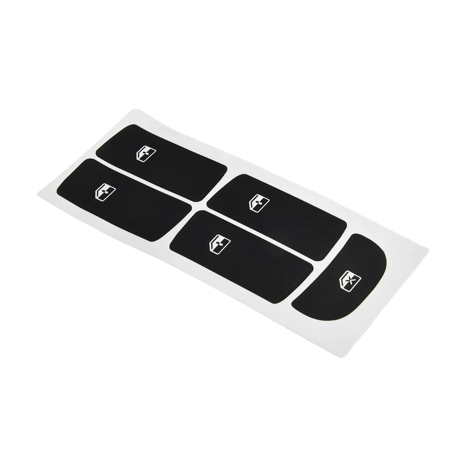 Adesivi Riparazione Pulsanti Clima Per Saab 9-3 (2003-2007) - Decalcomanie In Vinile Nero Con Scritte Bianche Antisole - 5